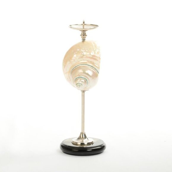 How to Make an Oyster Shell Candle Holder - Cali Girl In A  Pearlized Jade Turbo Shell Candle Holder